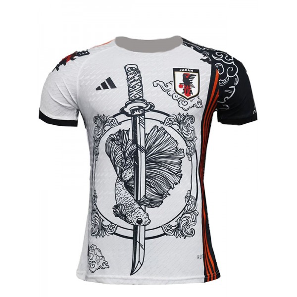 Japan maglia in edizione speciale maglia bianca nera player uniforme da calcio kit da calcio sportivo da uomo 2024-2025